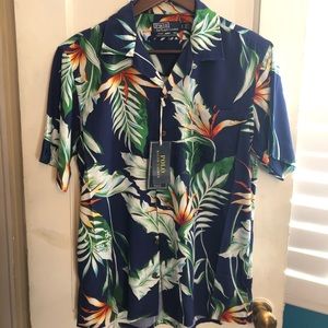 POLO RALPH LAUREN Hoffman Print Camp Shirt Hawaiian Limited Ed Vintage Style